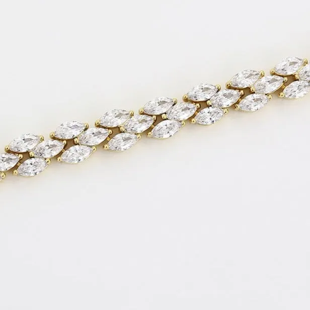 14K Gold Filled Cubic Zirconia Tennis Bracelet