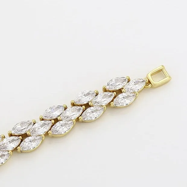 14K Gold Filled Cubic Zirconia Tennis Bracelet