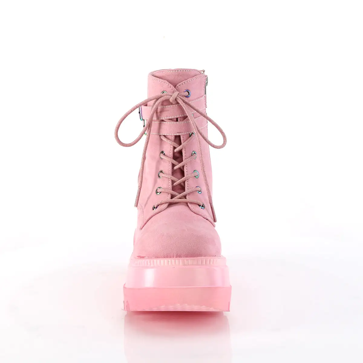 4 Inch Platform SHAKER-52 Baby Pink Suede