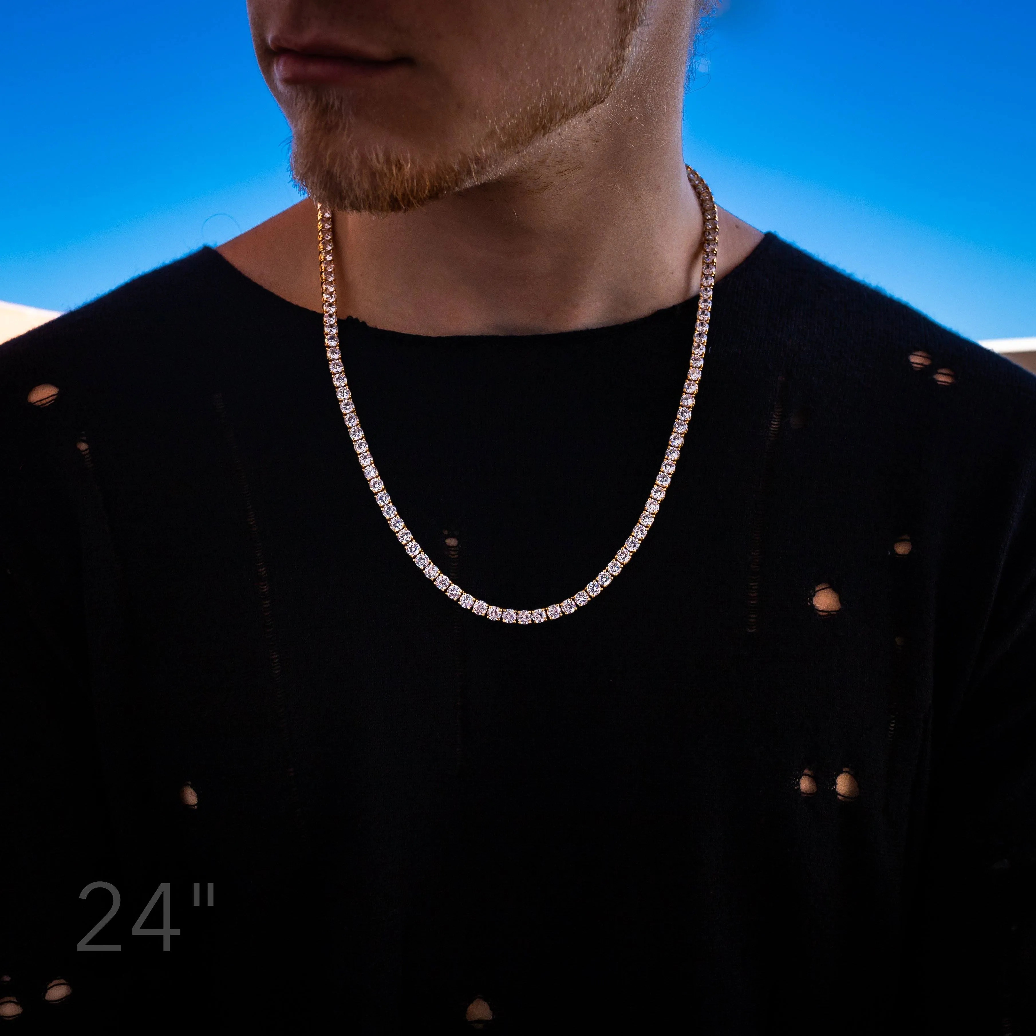 4mm GOLD Tennis Chain