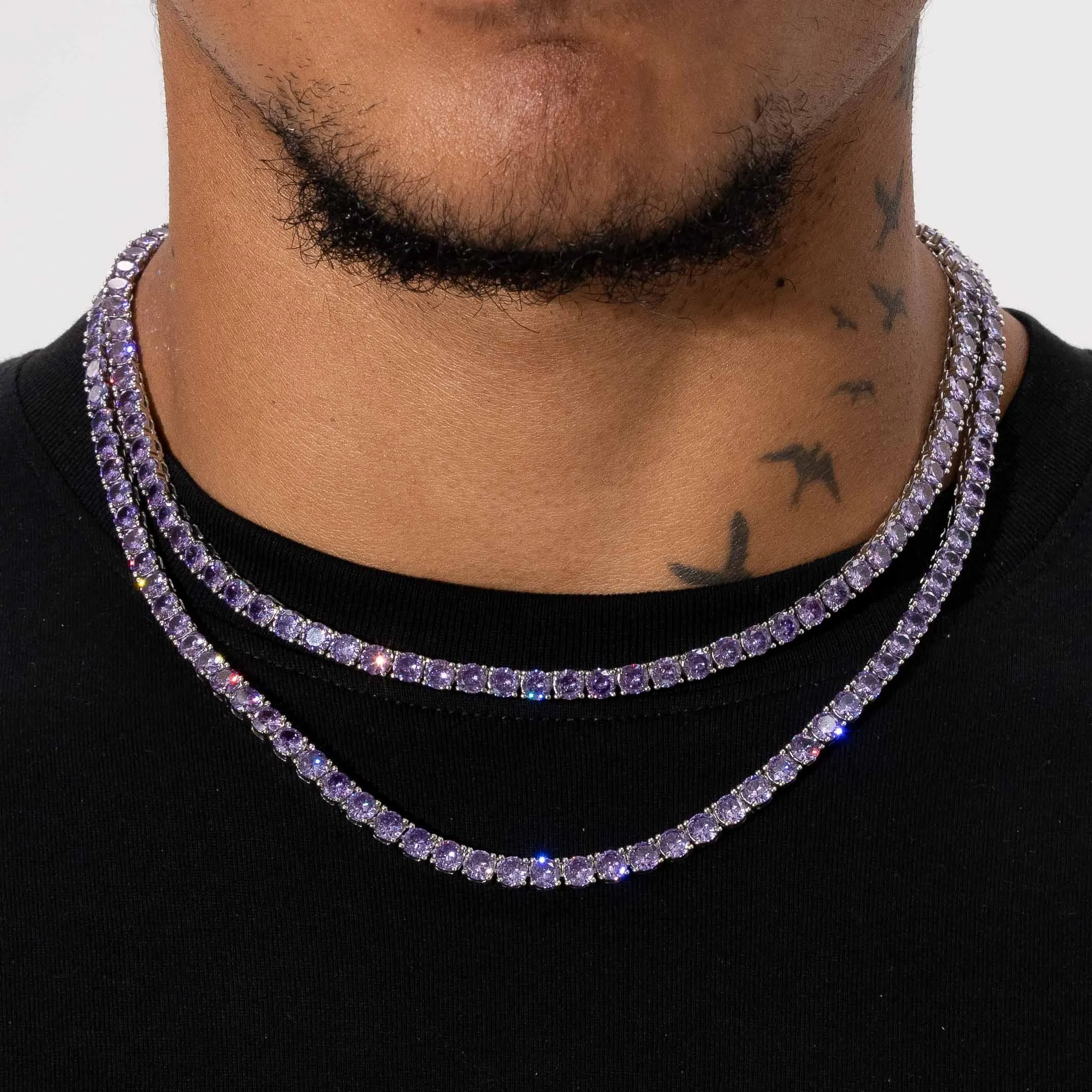 5mm Tennis Chain - Purple Amethyst