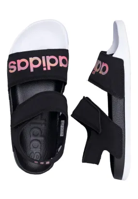 Adidas - Adilette Sandal Core Black/Iridescent/Ftwr White - Girl Sandals