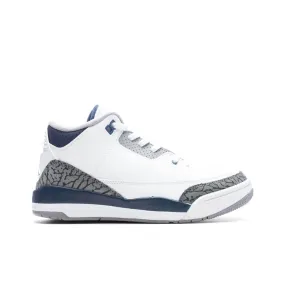 Air Jordan 3 Retro (PS) - White/Midnight Navy/Cement Grey