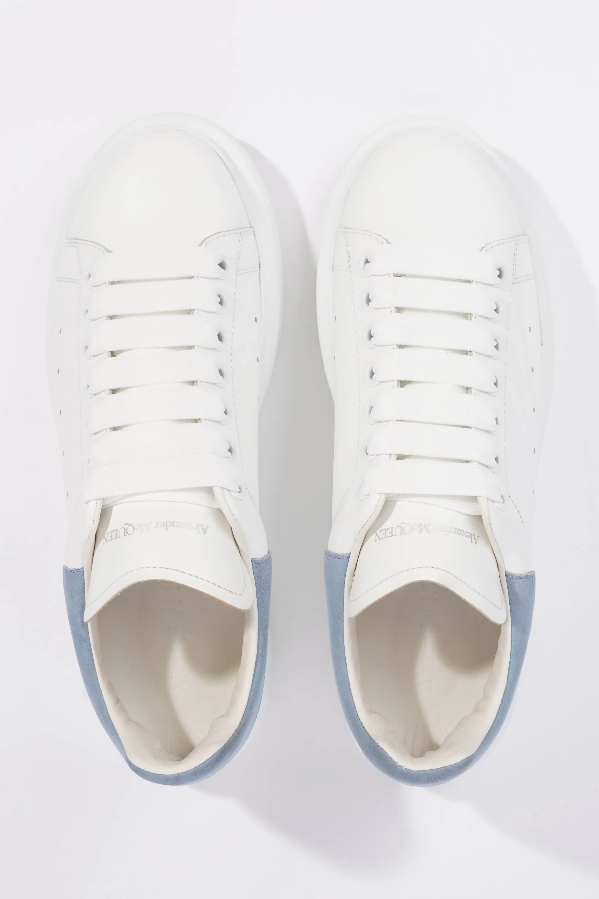 Alexander McQueen Oversized Sneaker White / Baby Blue Tab EU 38 / UK 5