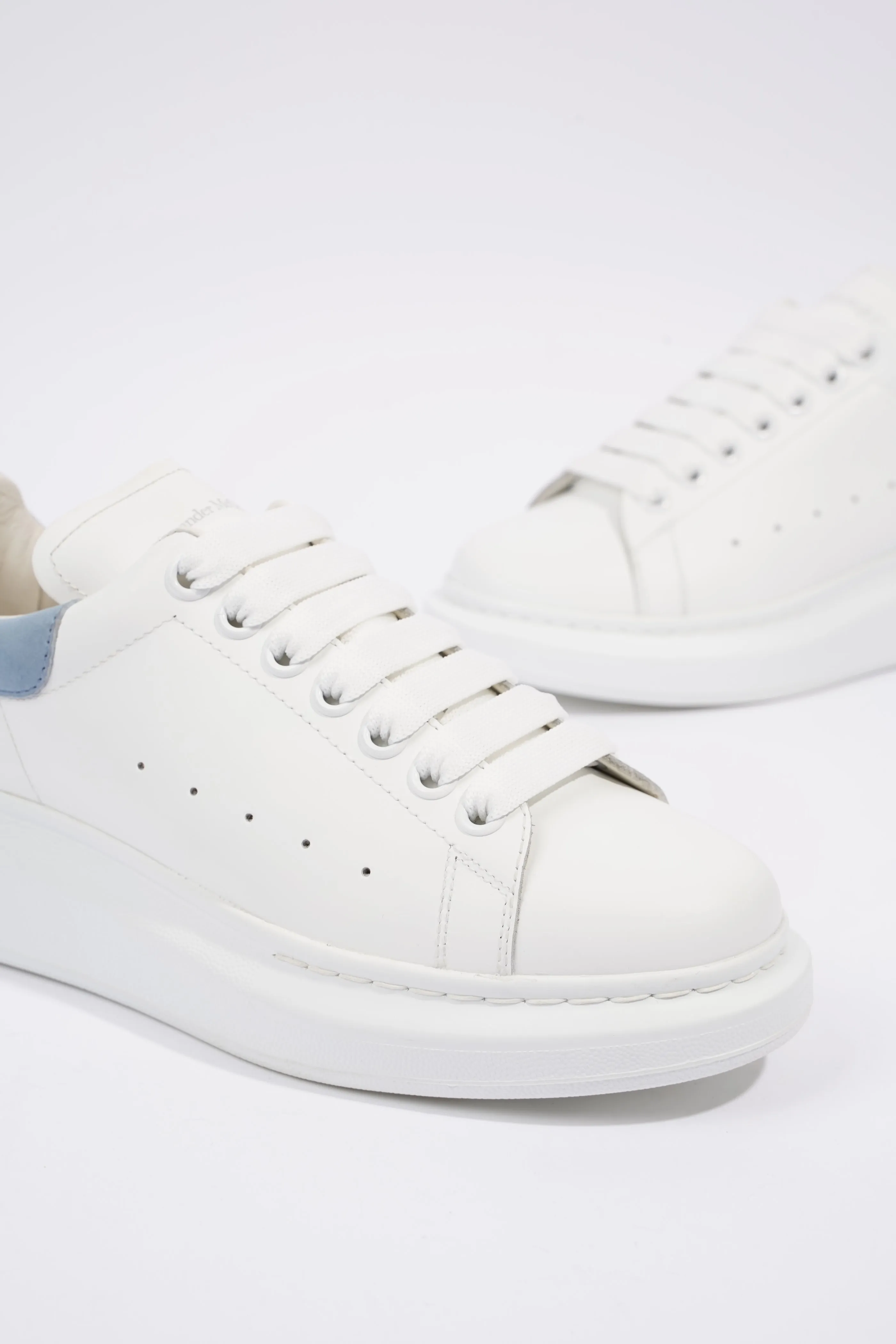 Alexander McQueen Oversized Sneaker White / Baby Blue Tab EU 38 / UK 5