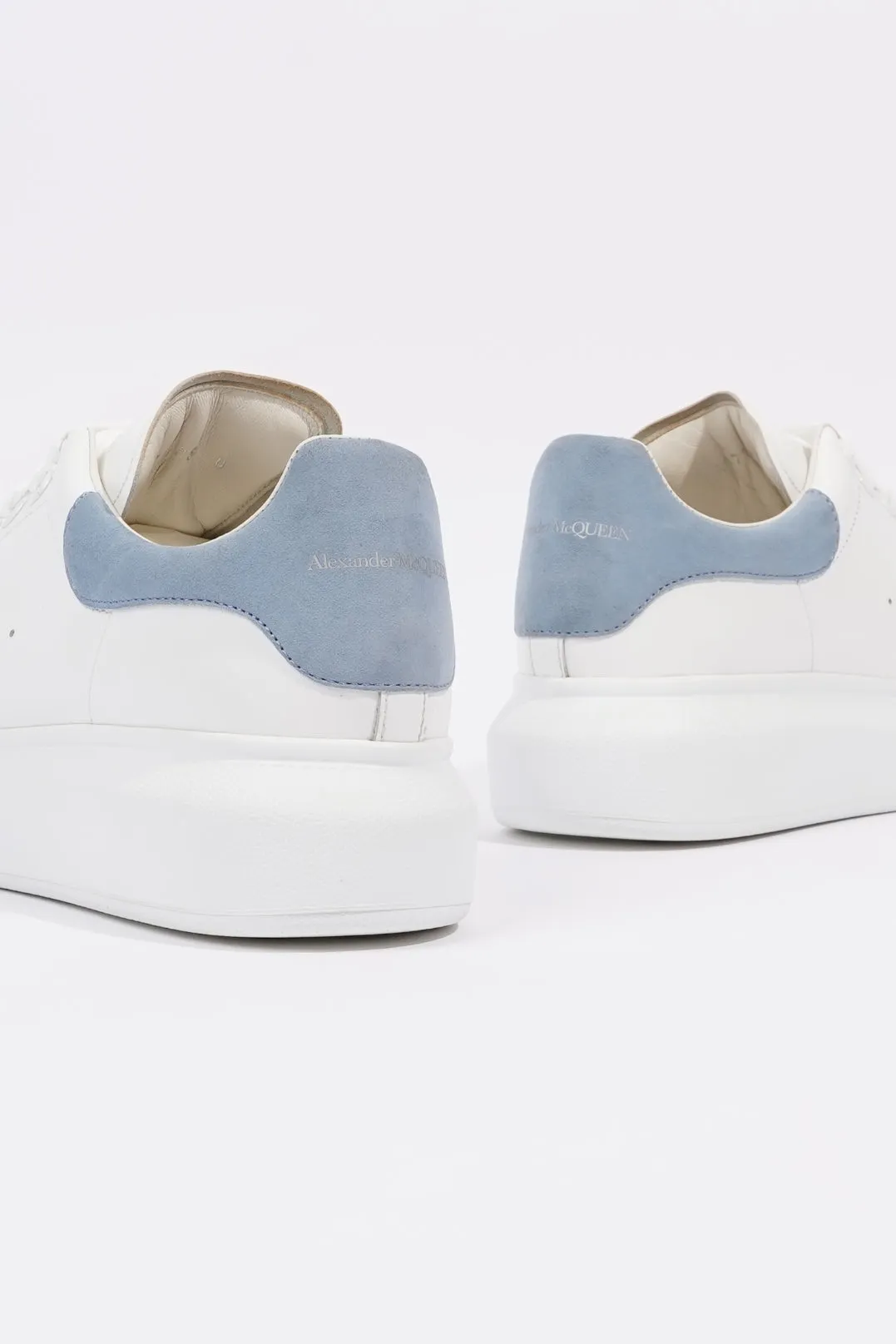 Alexander McQueen Oversized Sneaker White / Baby Blue Tab EU 38 / UK 5