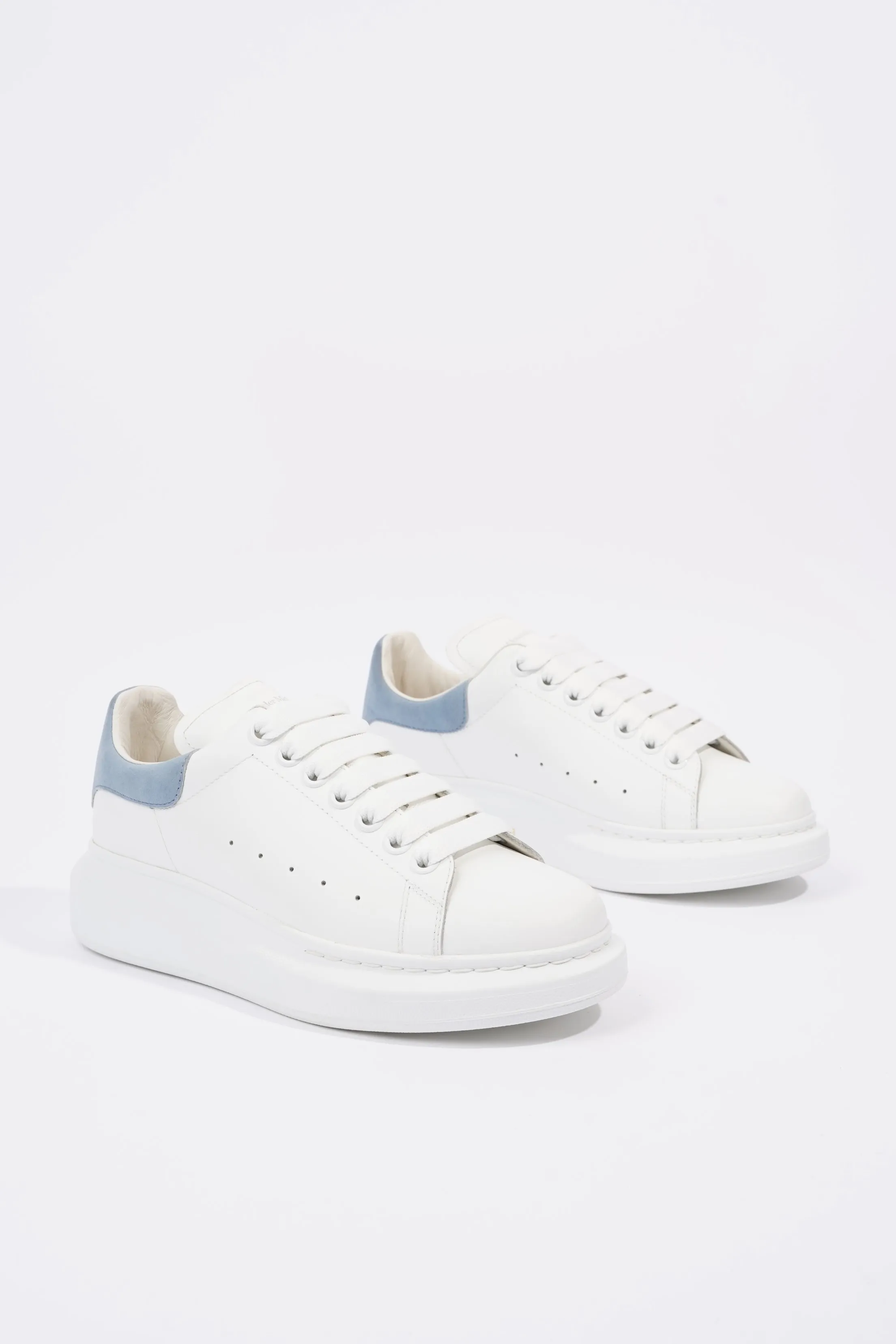 Alexander McQueen Oversized Sneaker White / Baby Blue Tab EU 38 / UK 5