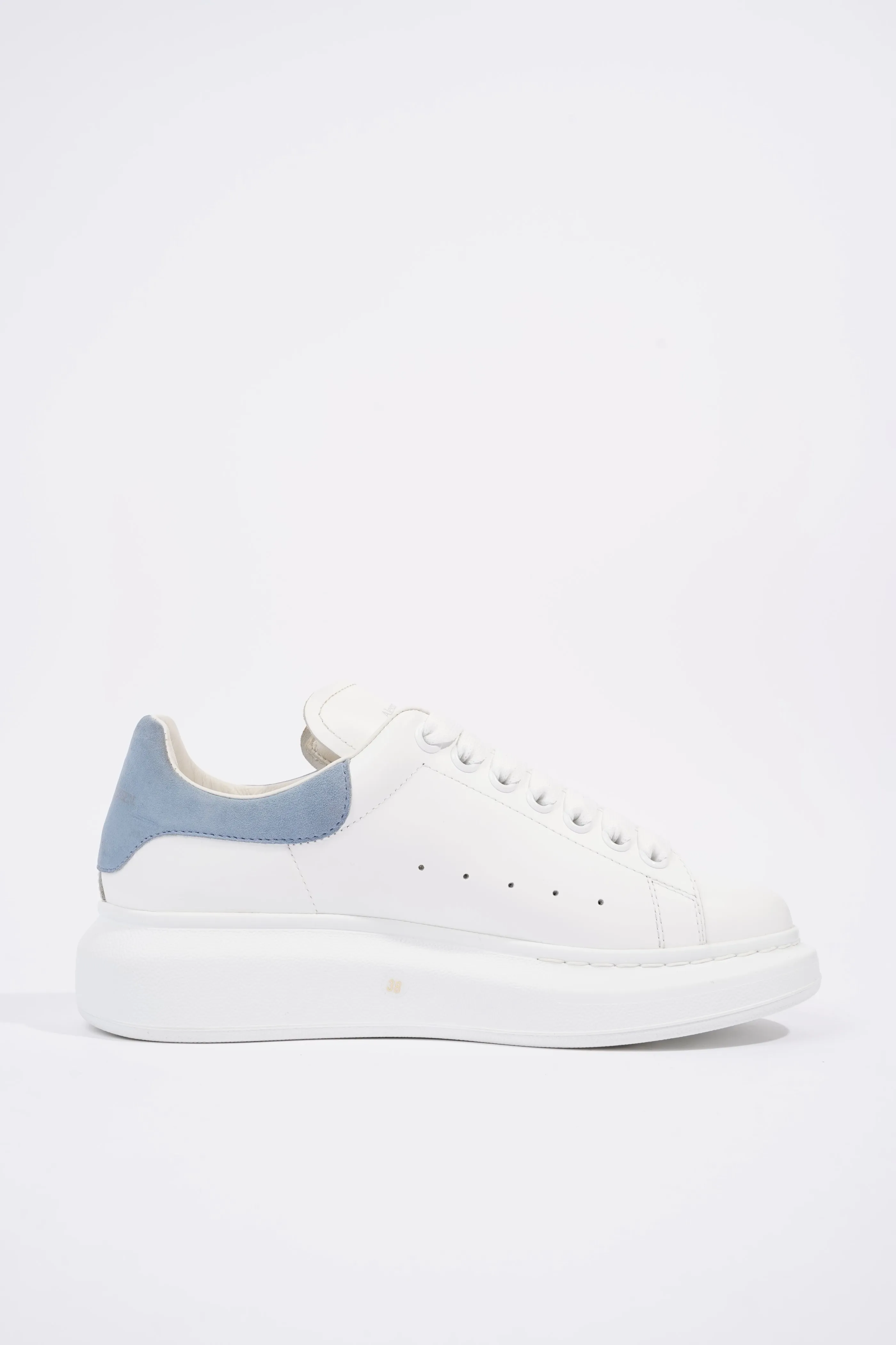 Alexander McQueen Oversized Sneaker White / Baby Blue Tab EU 38 / UK 5