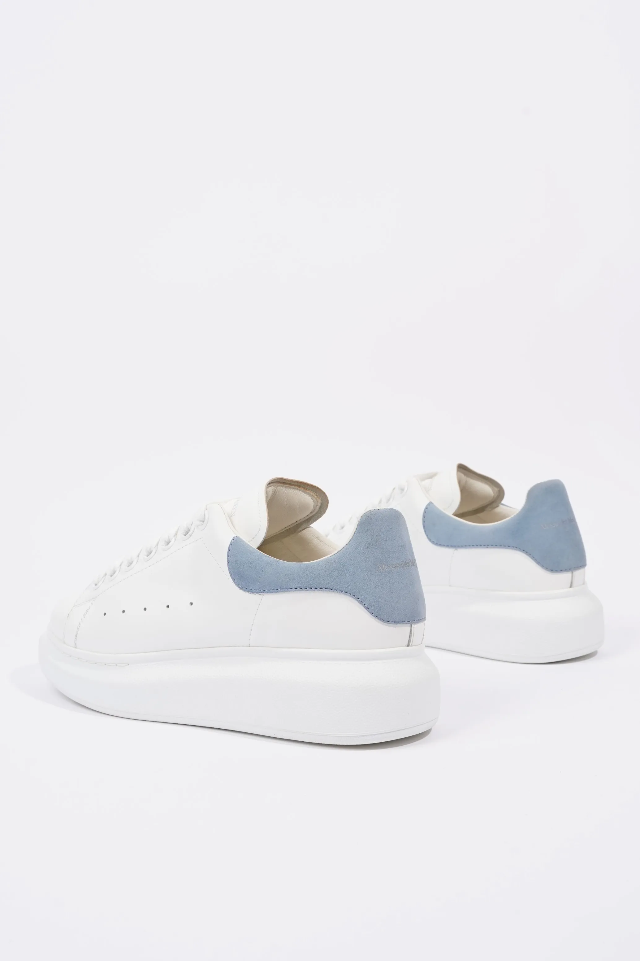 Alexander McQueen Oversized Sneaker White / Baby Blue Tab EU 38 / UK 5