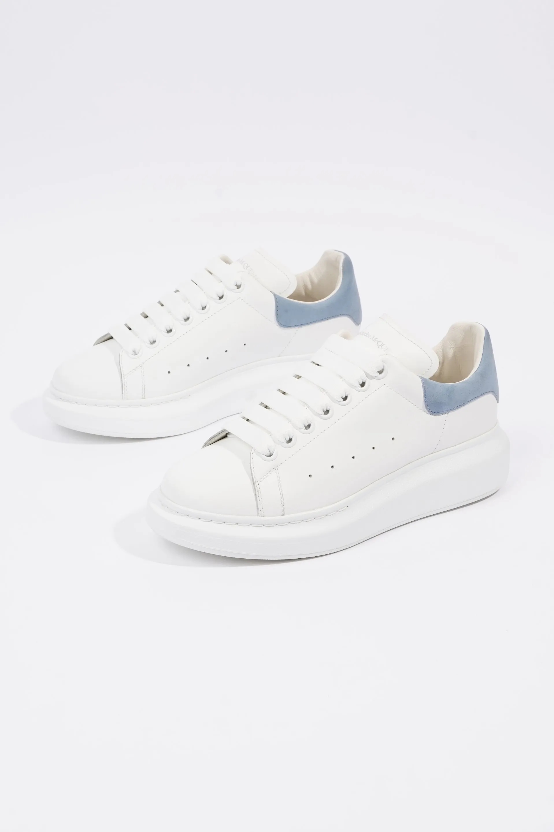 Alexander McQueen Oversized Sneaker White / Baby Blue Tab EU 38 / UK 5