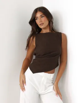 Antonia Top (Chocolate)