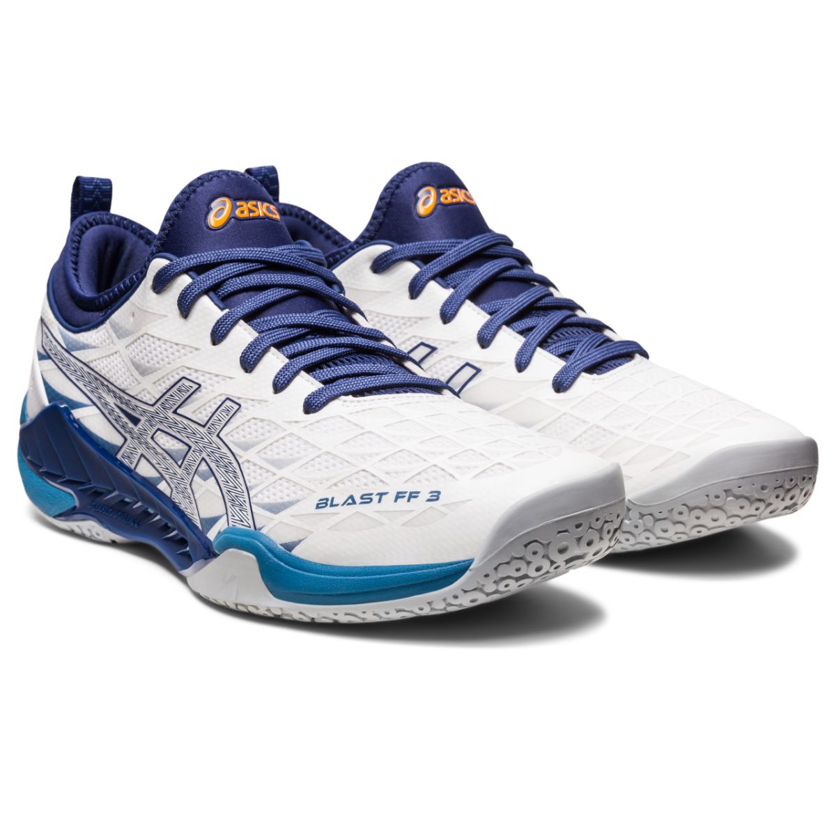 Asics Blast FF 3 Men White Deep Ocean    