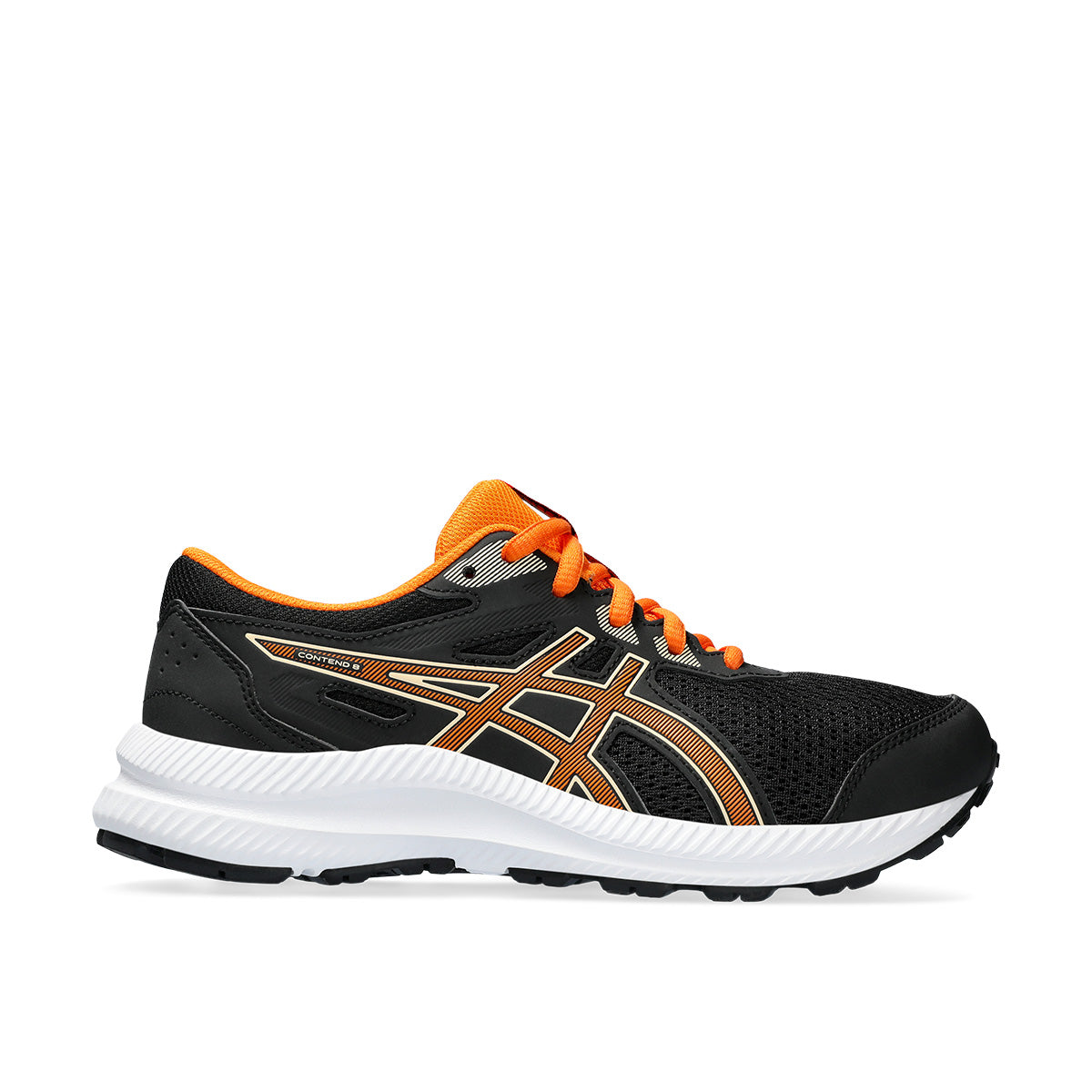 Asics Contend 8 GS Kids Black Bright Orange   