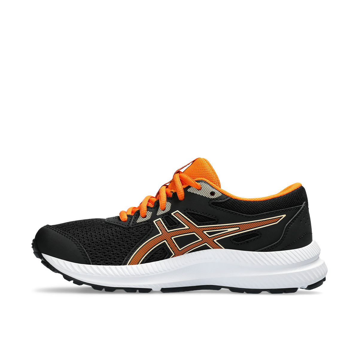 Asics Contend 8 GS Kids Black Bright Orange   