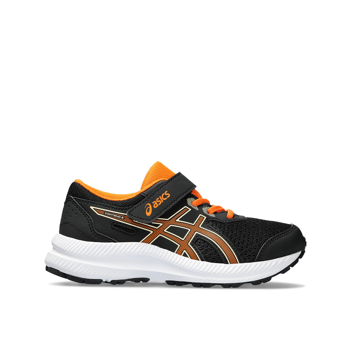 Asics Contend 8 PS Kids Black Bright Orange   