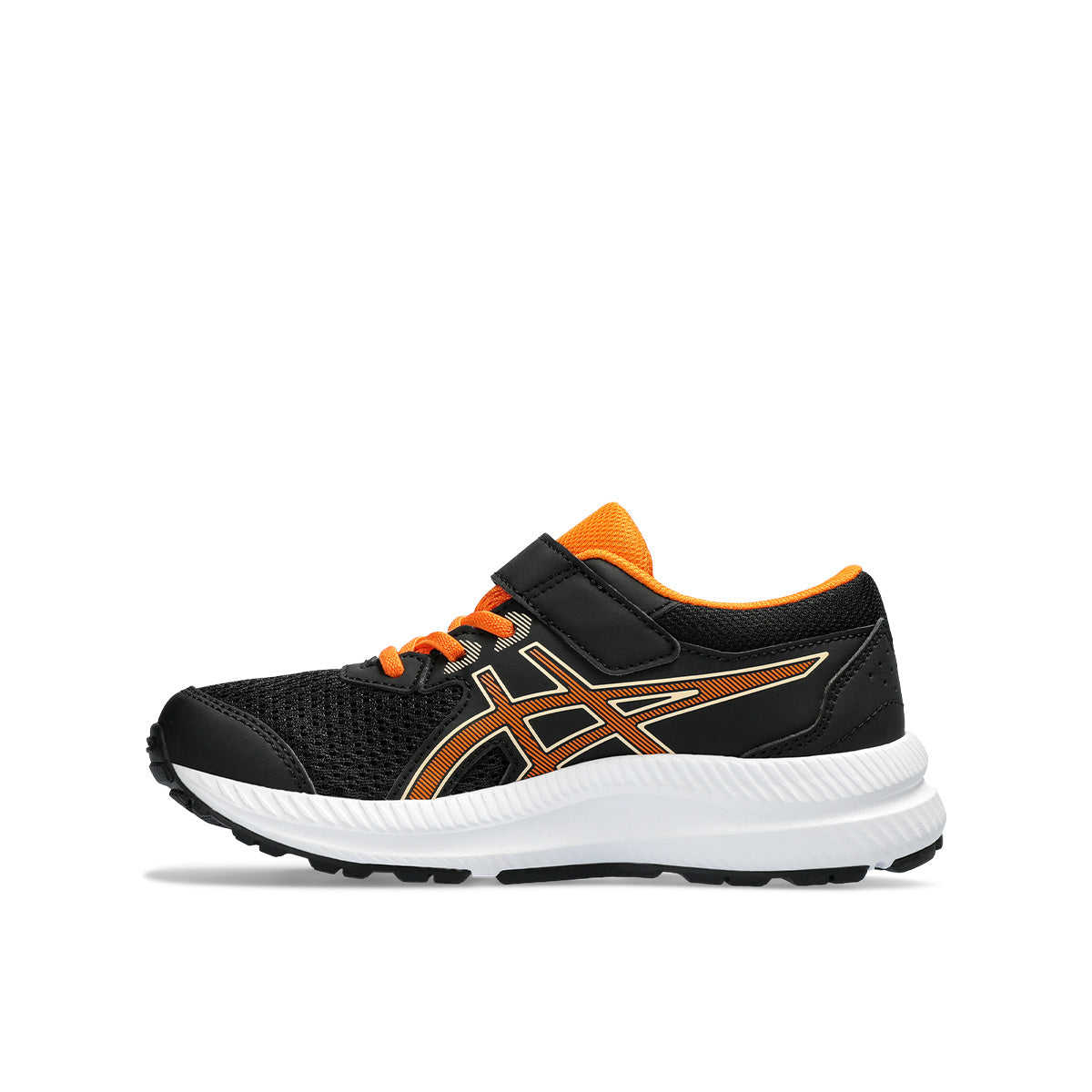 Asics Contend 8 PS Kids Black Bright Orange   