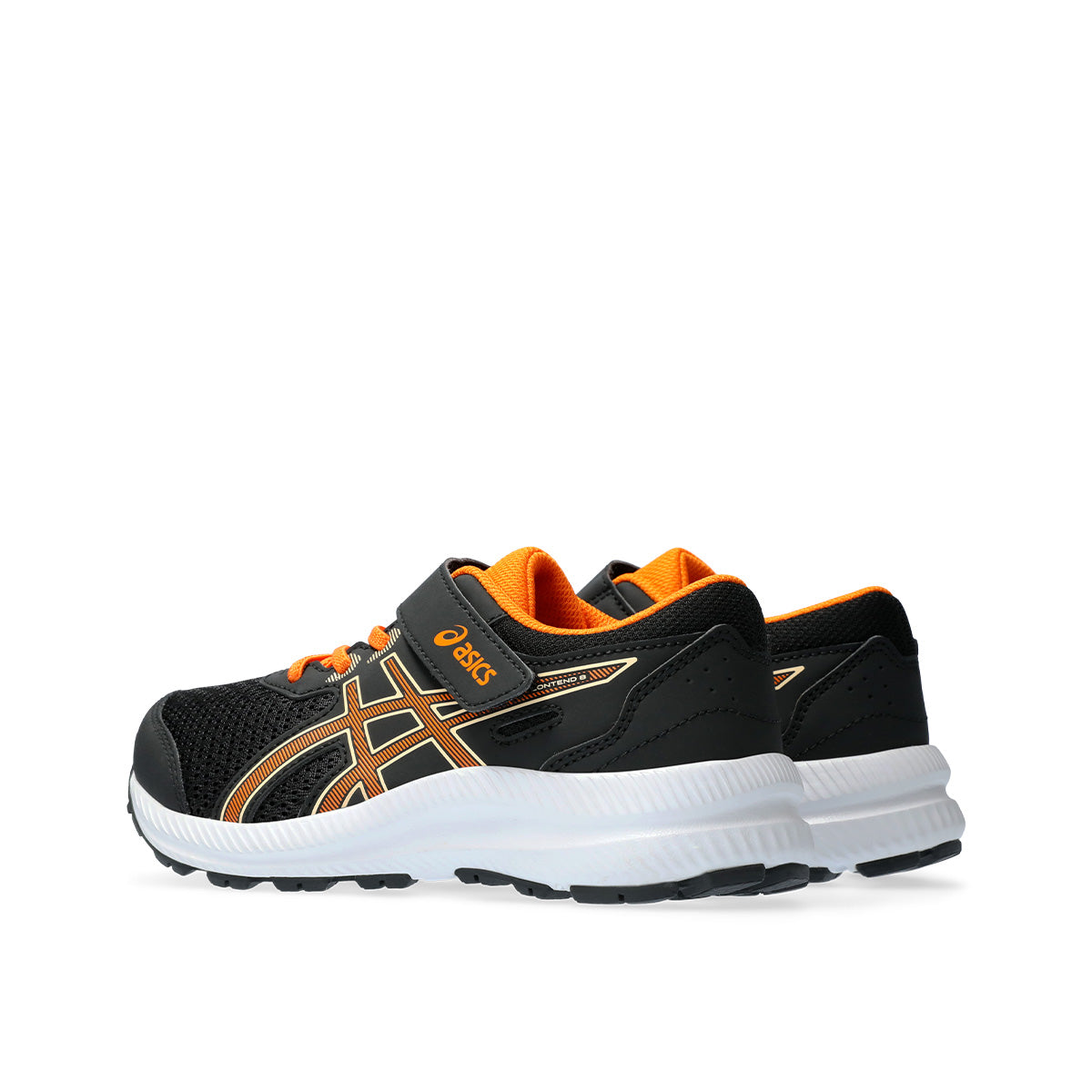 Asics Contend 8 PS Kids Black Bright Orange   