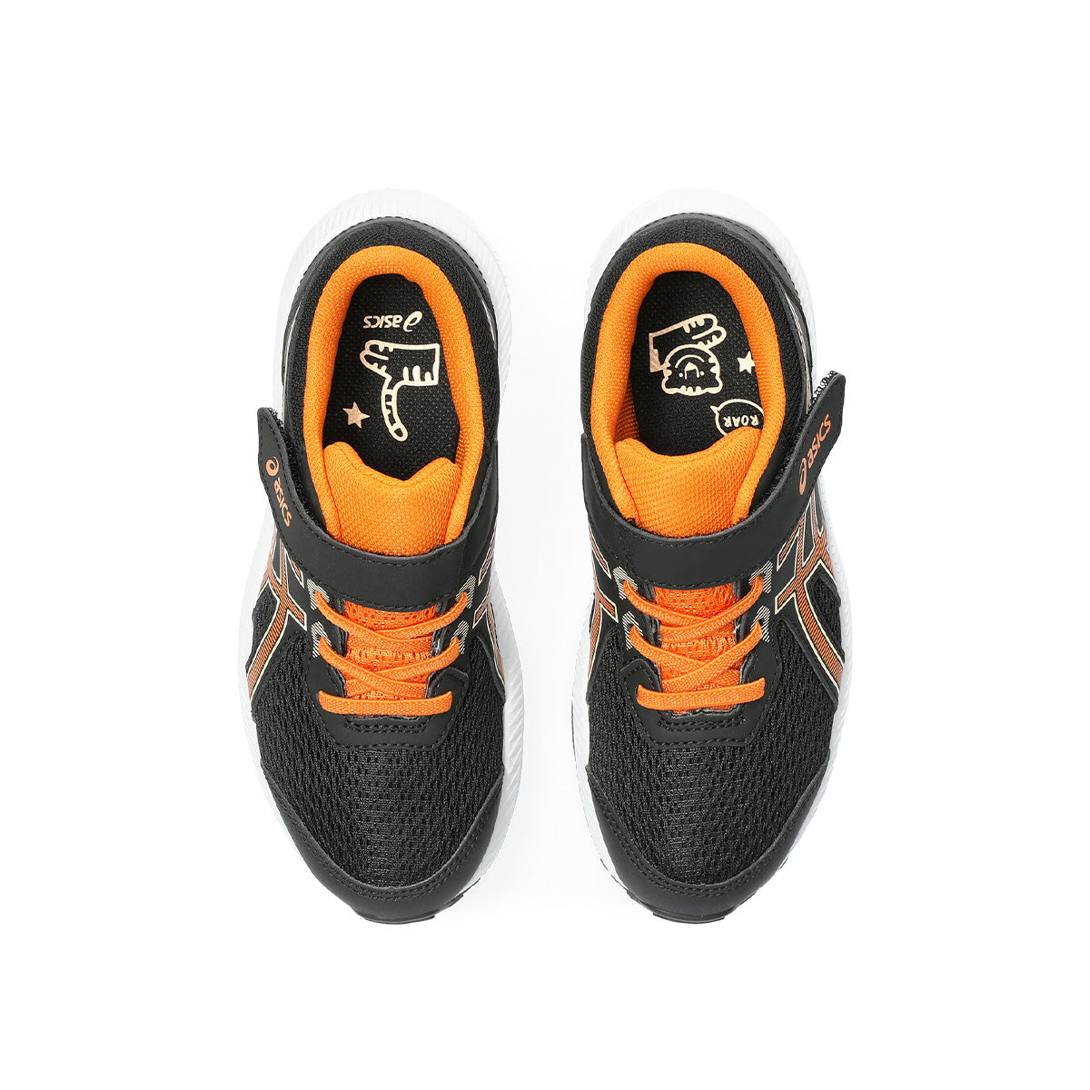 Asics Contend 8 PS Kids Black Bright Orange   