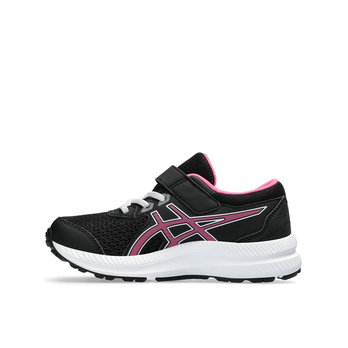 Asics Contend 8 PS Kids Black Hot Pink   