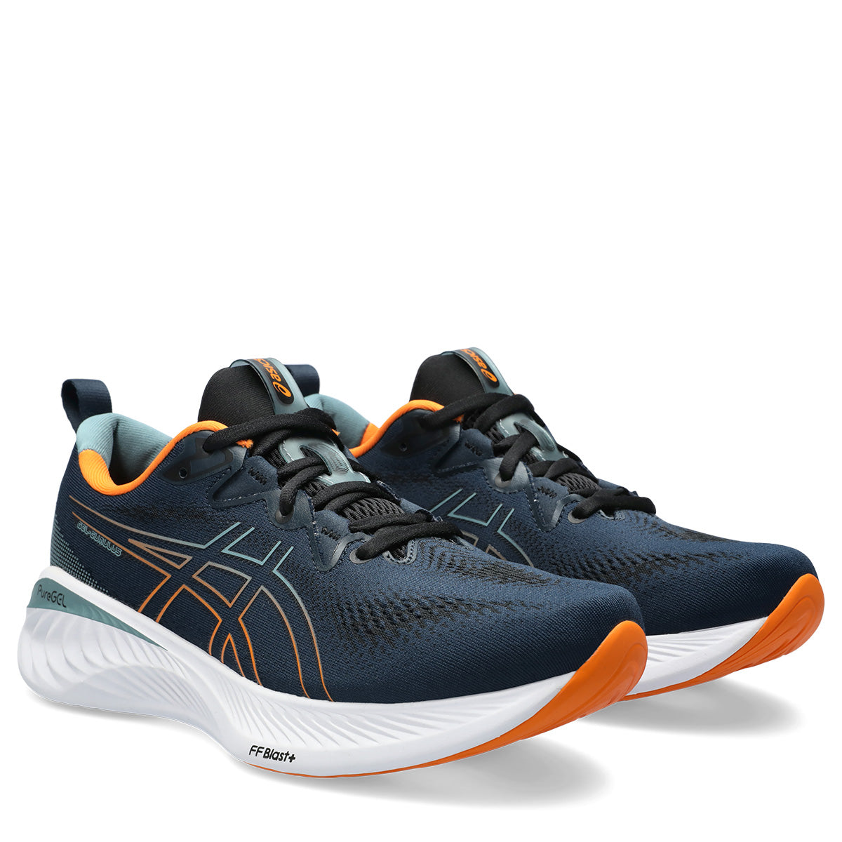 Asics Gel Cumulus 25 Men Blue Bright Orange    