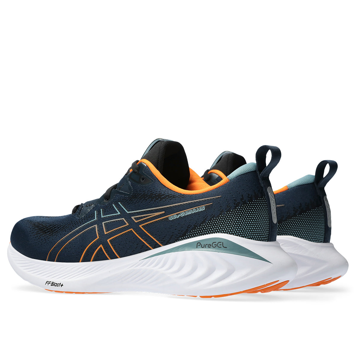 Asics Gel Cumulus 25 Men Blue Bright Orange    