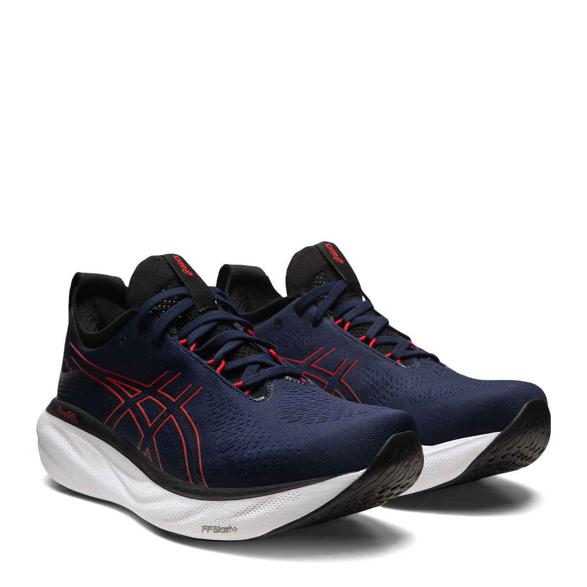 Asics Gel Nimbus 25 Men Midnight Electric Red    