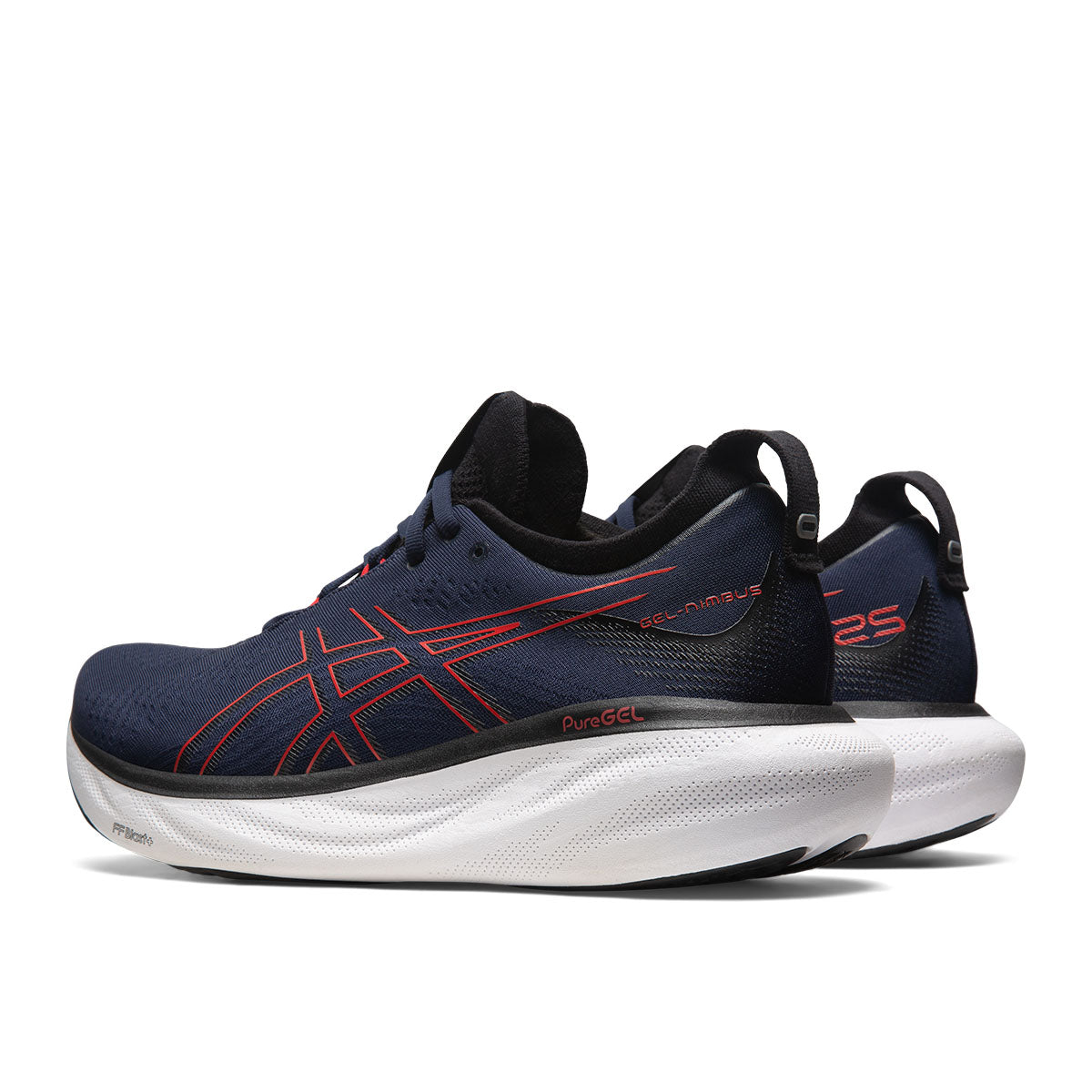 Asics Gel Nimbus 25 Men Midnight Electric Red    