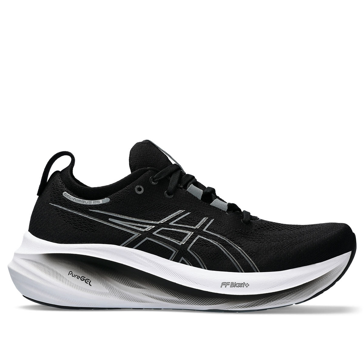 Asics Gel Nimbus 26 Men 2E Black Grey '   26  