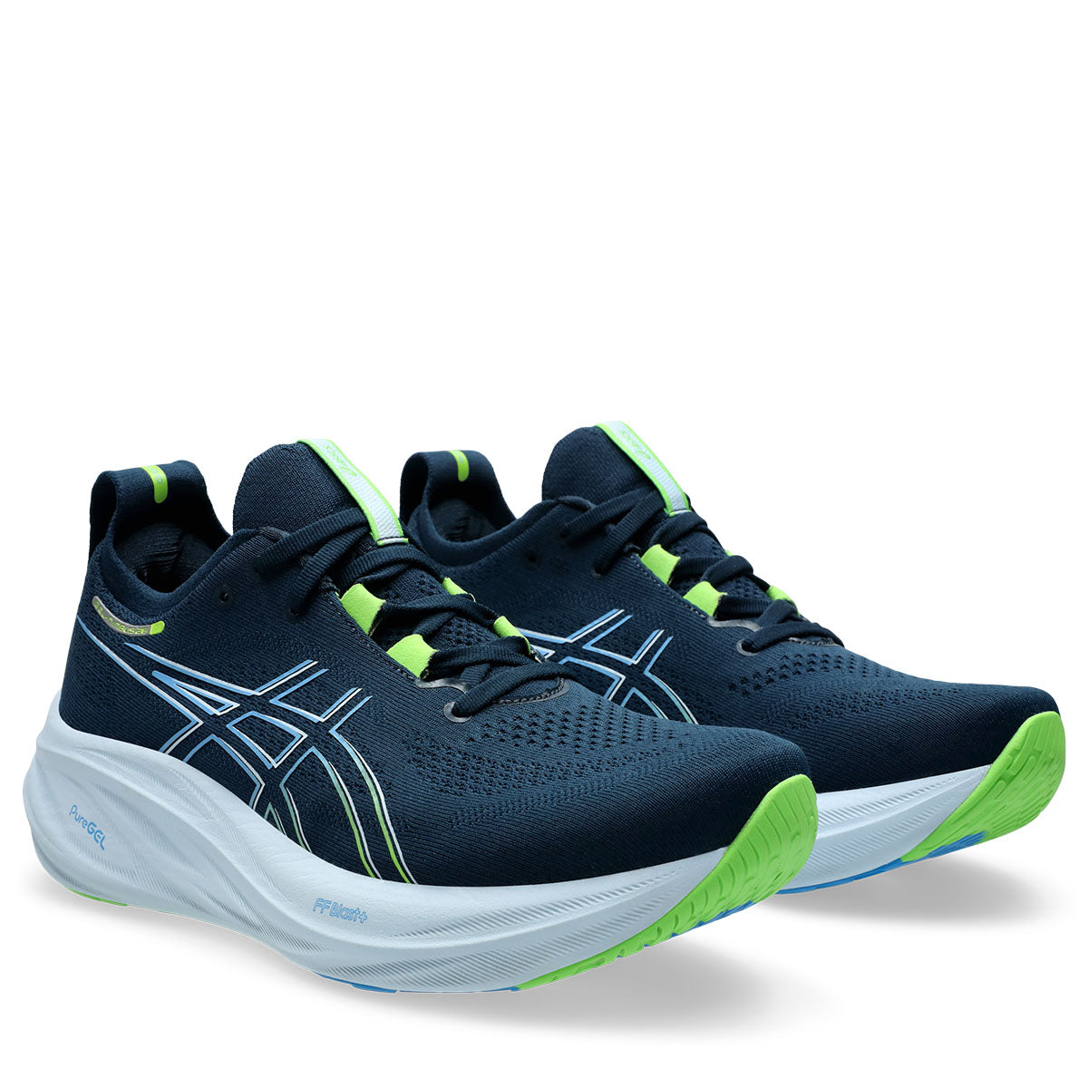 Asics Gel Nimbus 26 Men Blue Lime '  26 