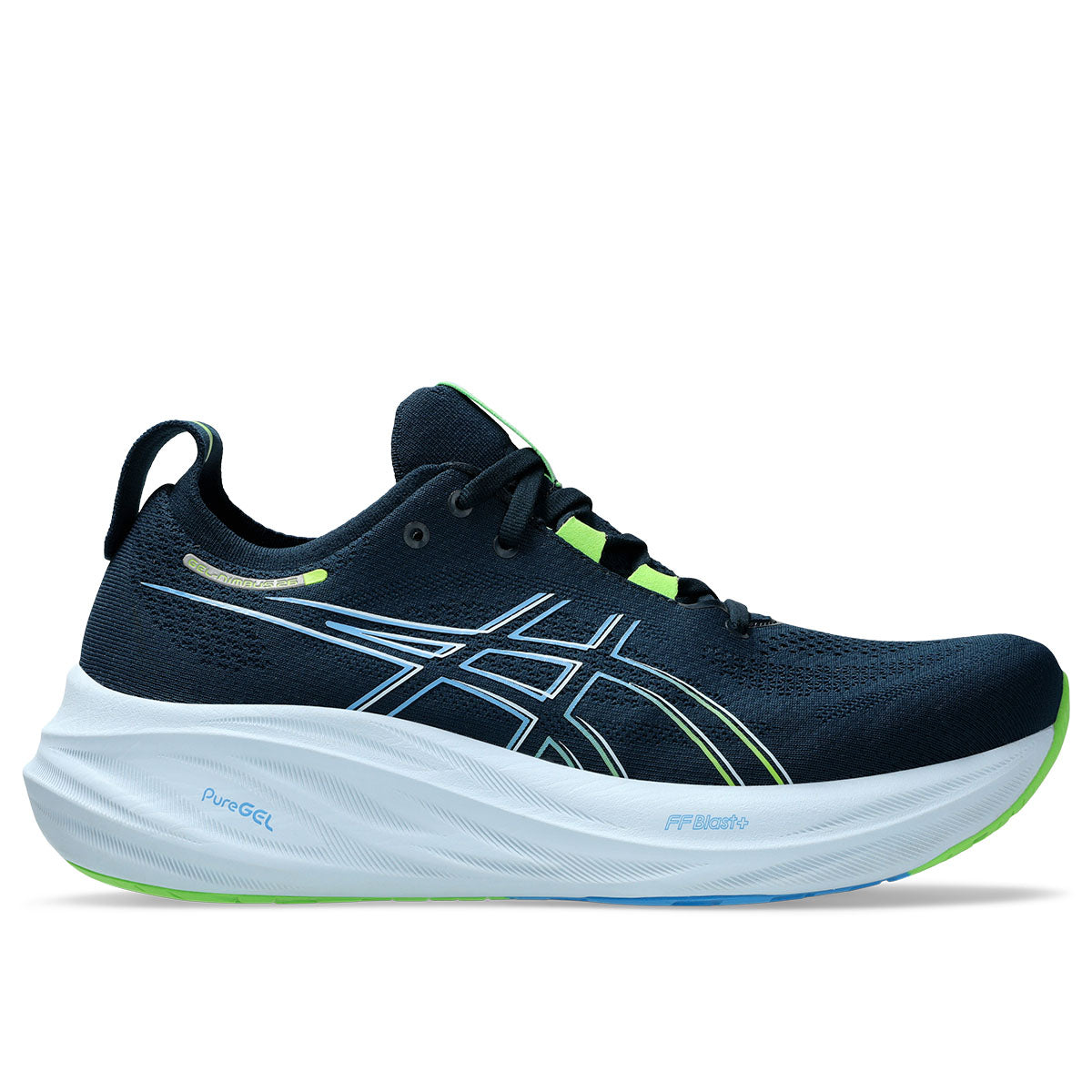 Asics Gel Nimbus 26 Men Blue Lime '  26 