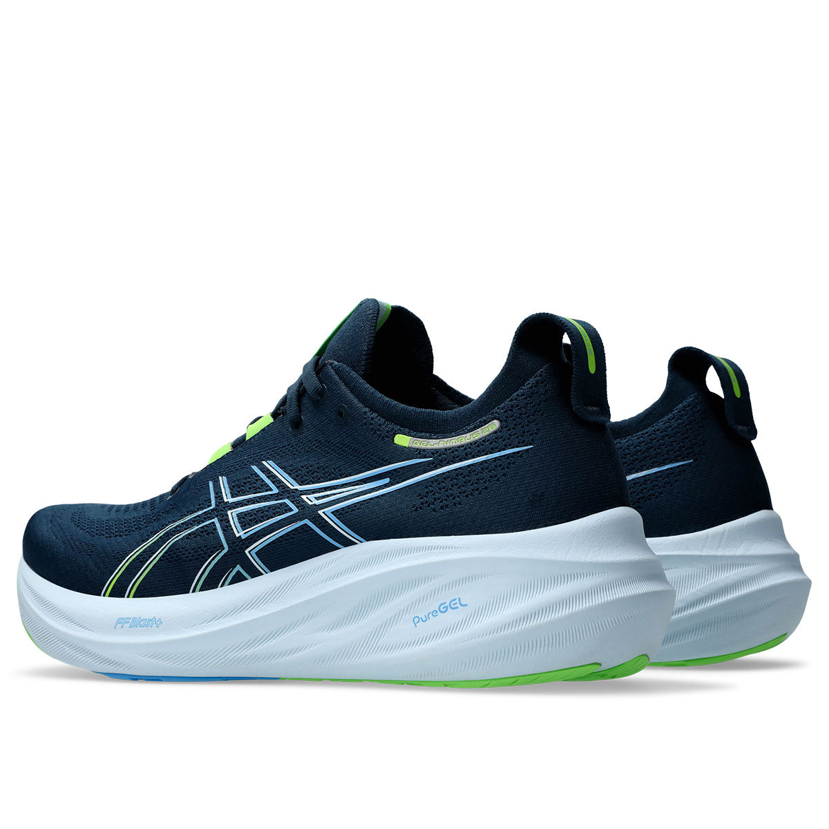 Asics Gel Nimbus 26 Men Blue Lime '  26 