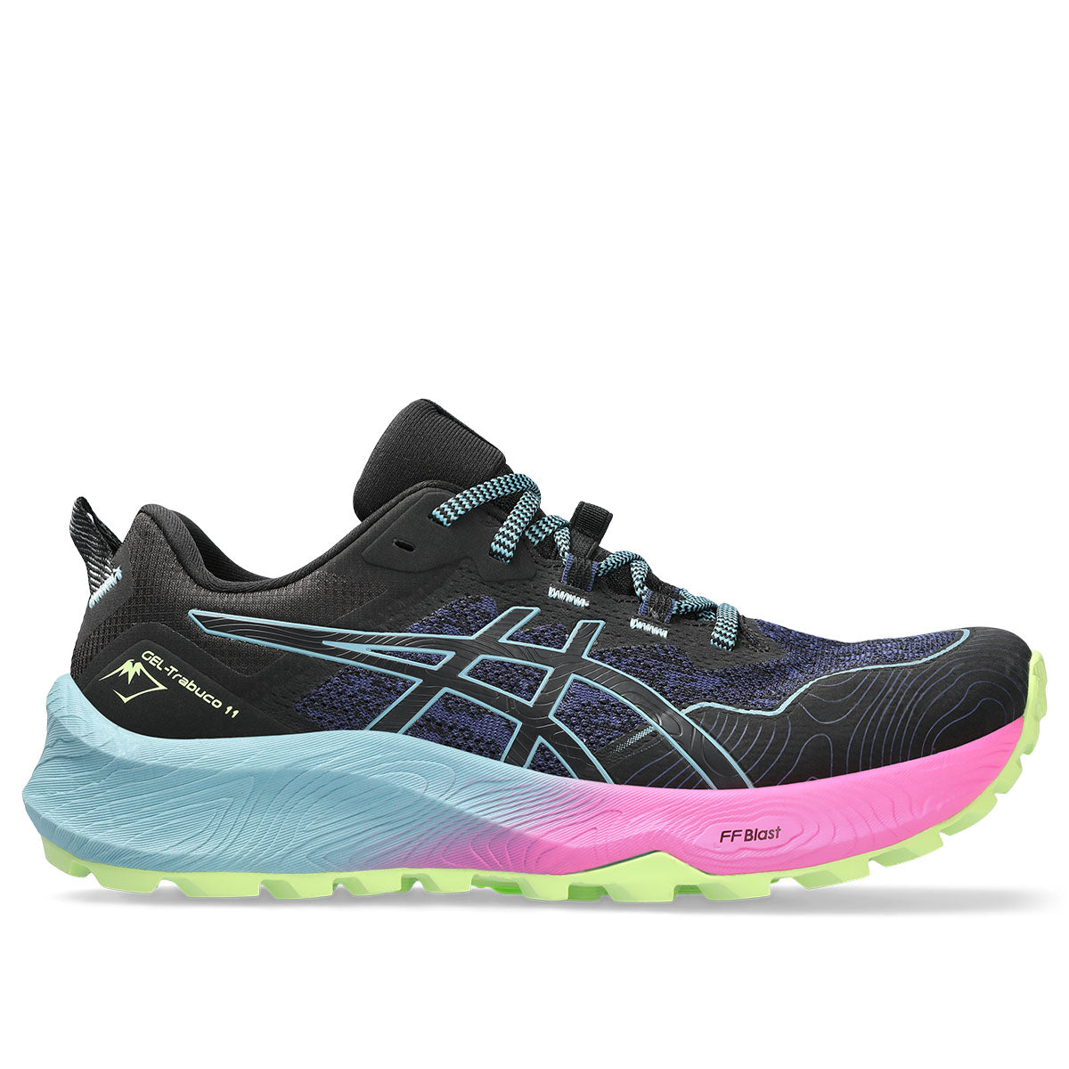 Asics Gel Trabuco 11 Women Black Gris Blue  '  11 