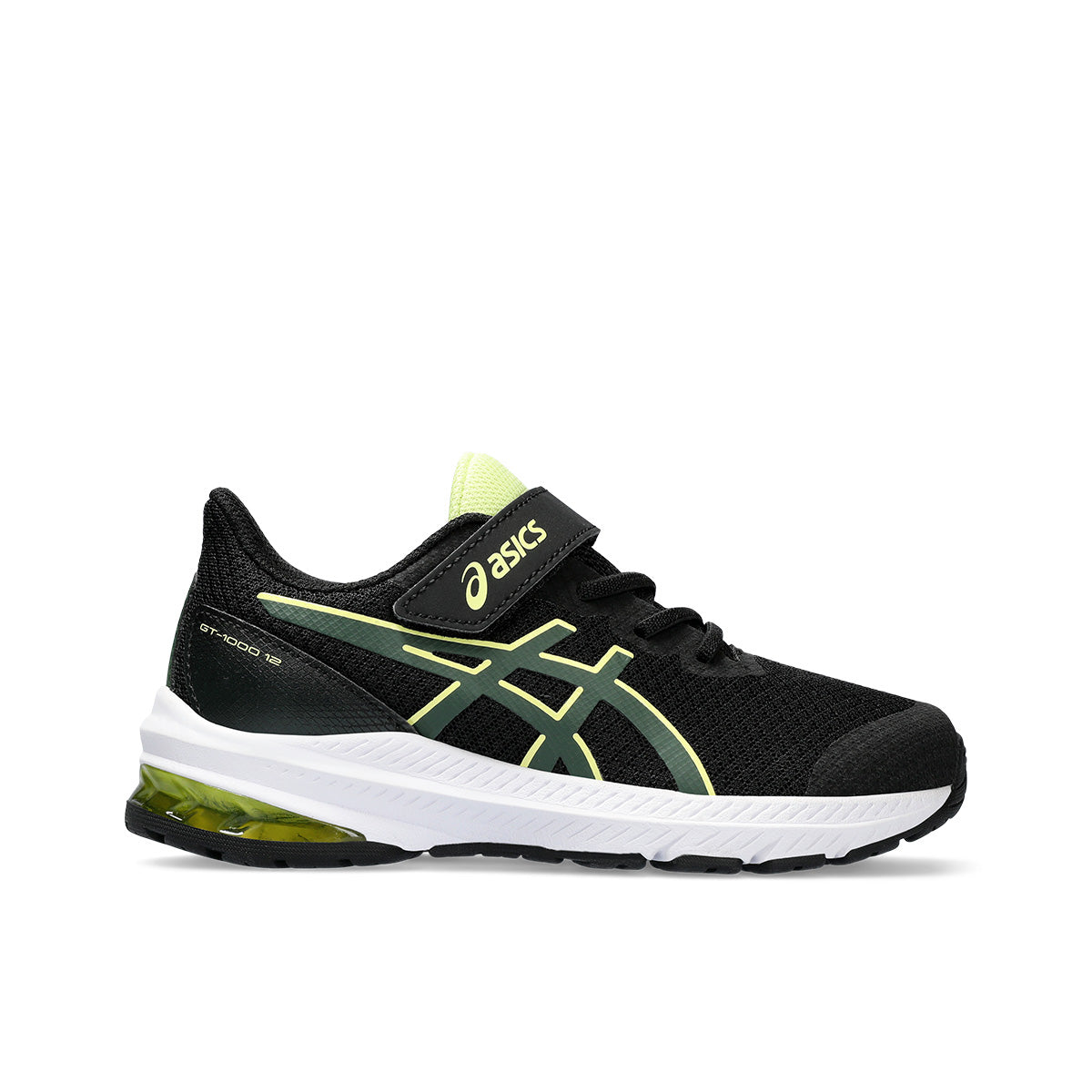 Asics GT 1000 12 PS Kids Black Rain Forest   