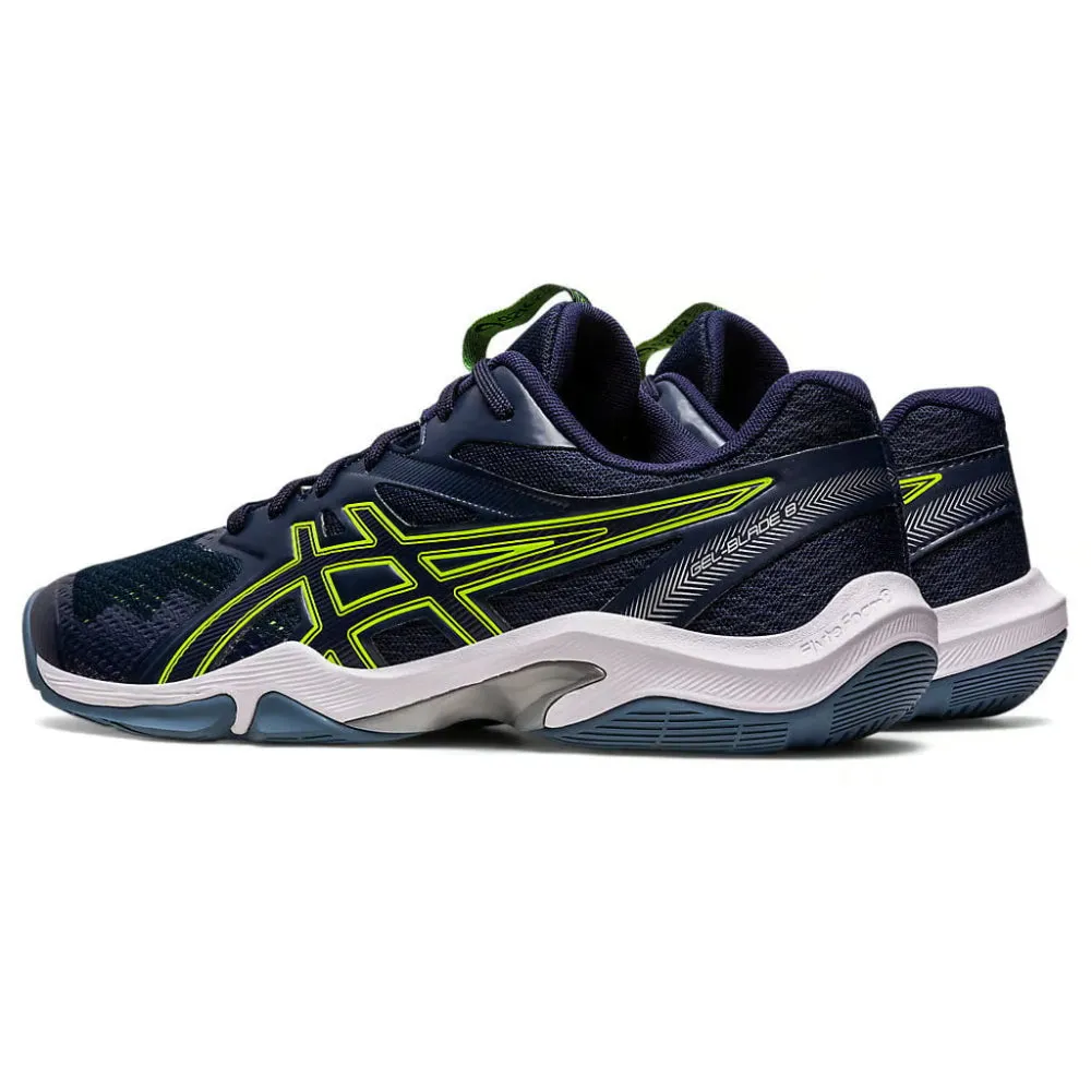 ASICS Men's Gel-Blade 8 Badminton Shoe (Midnight/Hazard Green)