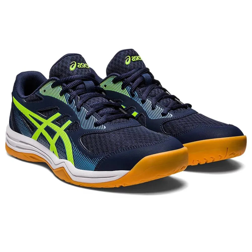 ASICS Men's Upcourt 5 Badminton Shoe (Midnight/Hazard Green)