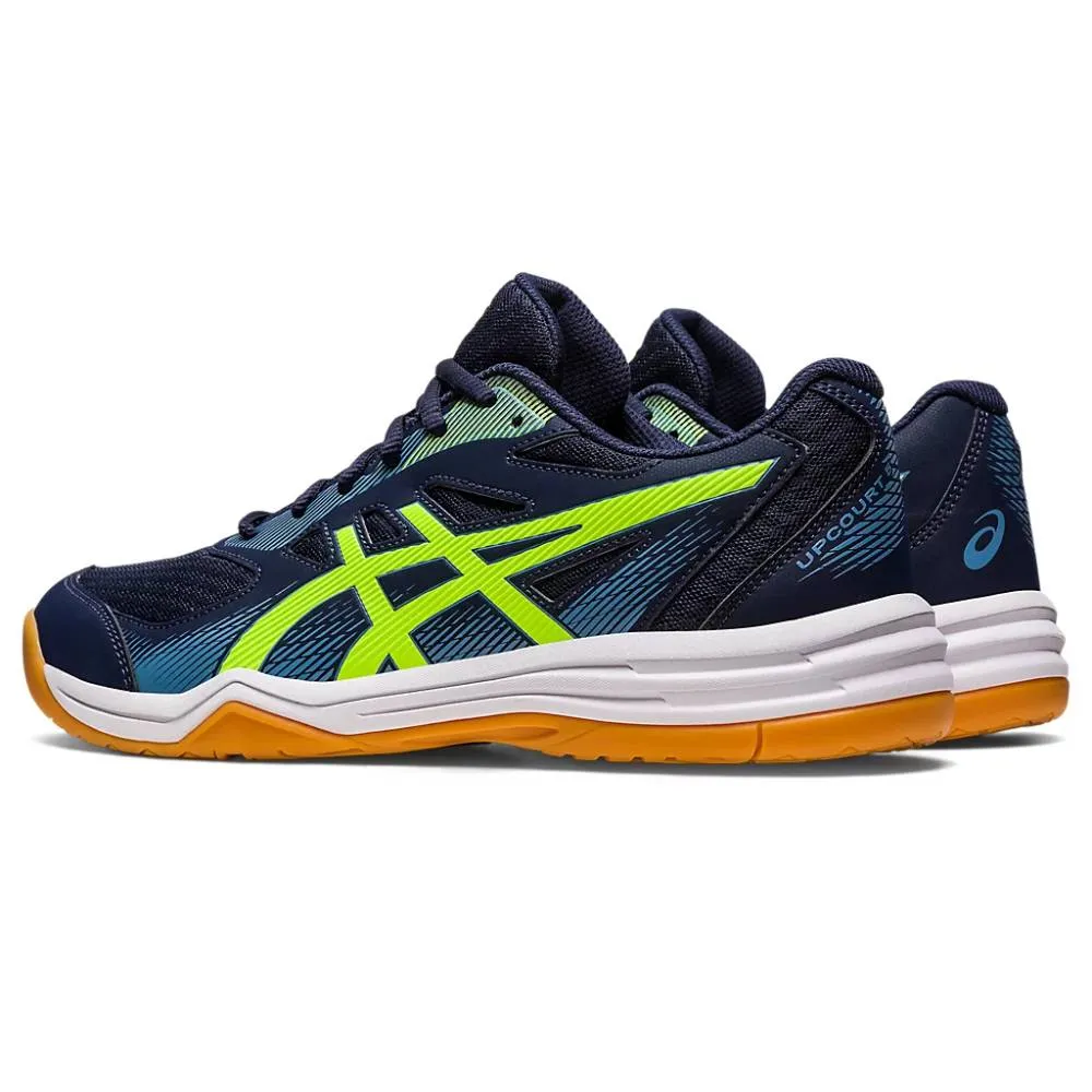 ASICS Men's Upcourt 5 Badminton Shoe (Midnight/Hazard Green)