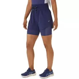 Asics Nagino 4In Run Short Women Blue   