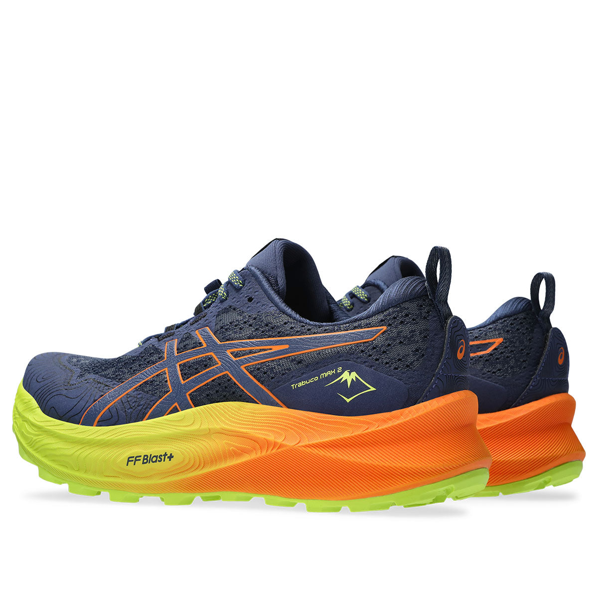 Asics Trabuco Max 2 Men Deep Ocean Bright Orange   