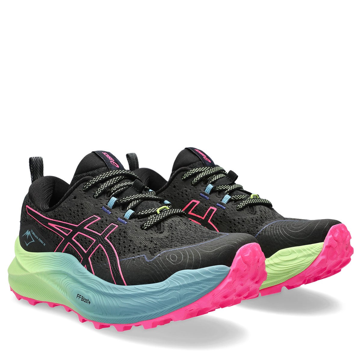 Asics Trabuco Max 2 Women Black Hot Pink   