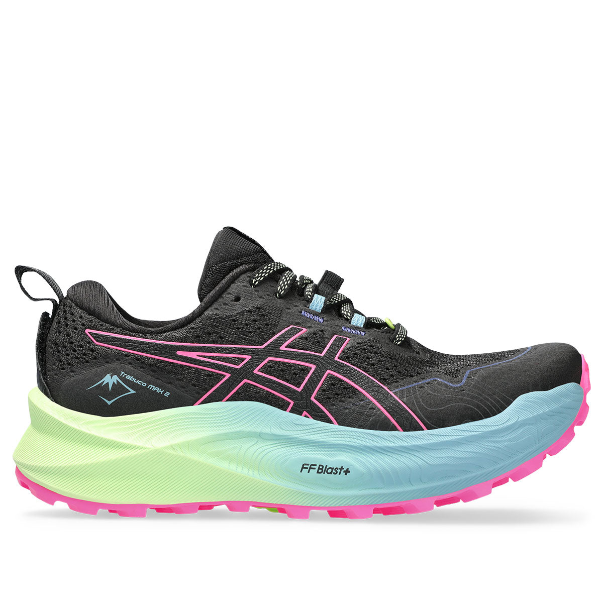 Asics Trabuco Max 2 Women Black Hot Pink   