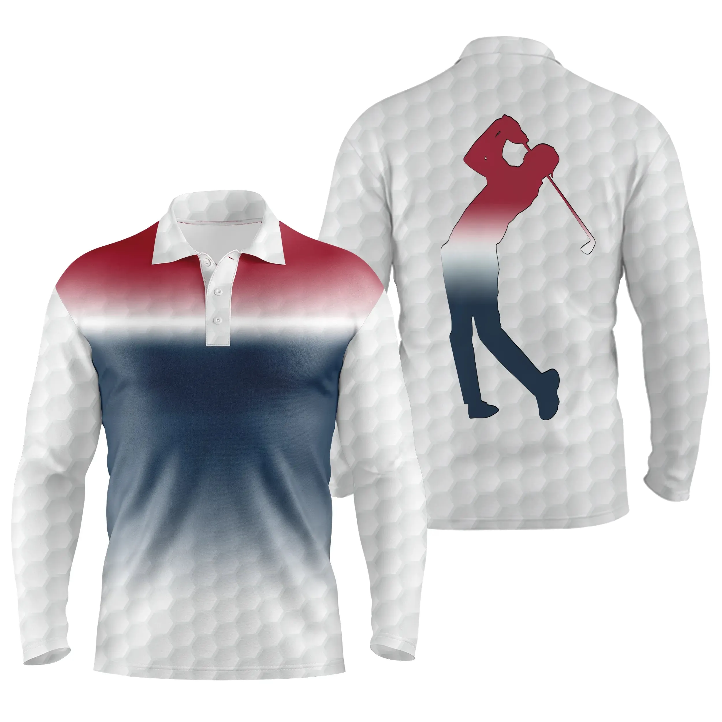 Chiptshirts - Polo De Golf, Cadeau Idéal Pour Fans De Golf, Polo de Sport Homme et Femme, Motifs Balle de Golf, Golfeur, Golfeus