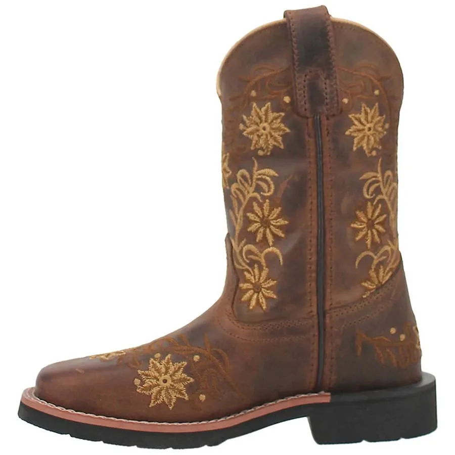 Dan Post Girl's Gardenia Leather Western Boots