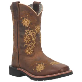 Dan Post Girl's Gardenia Leather Western Boots