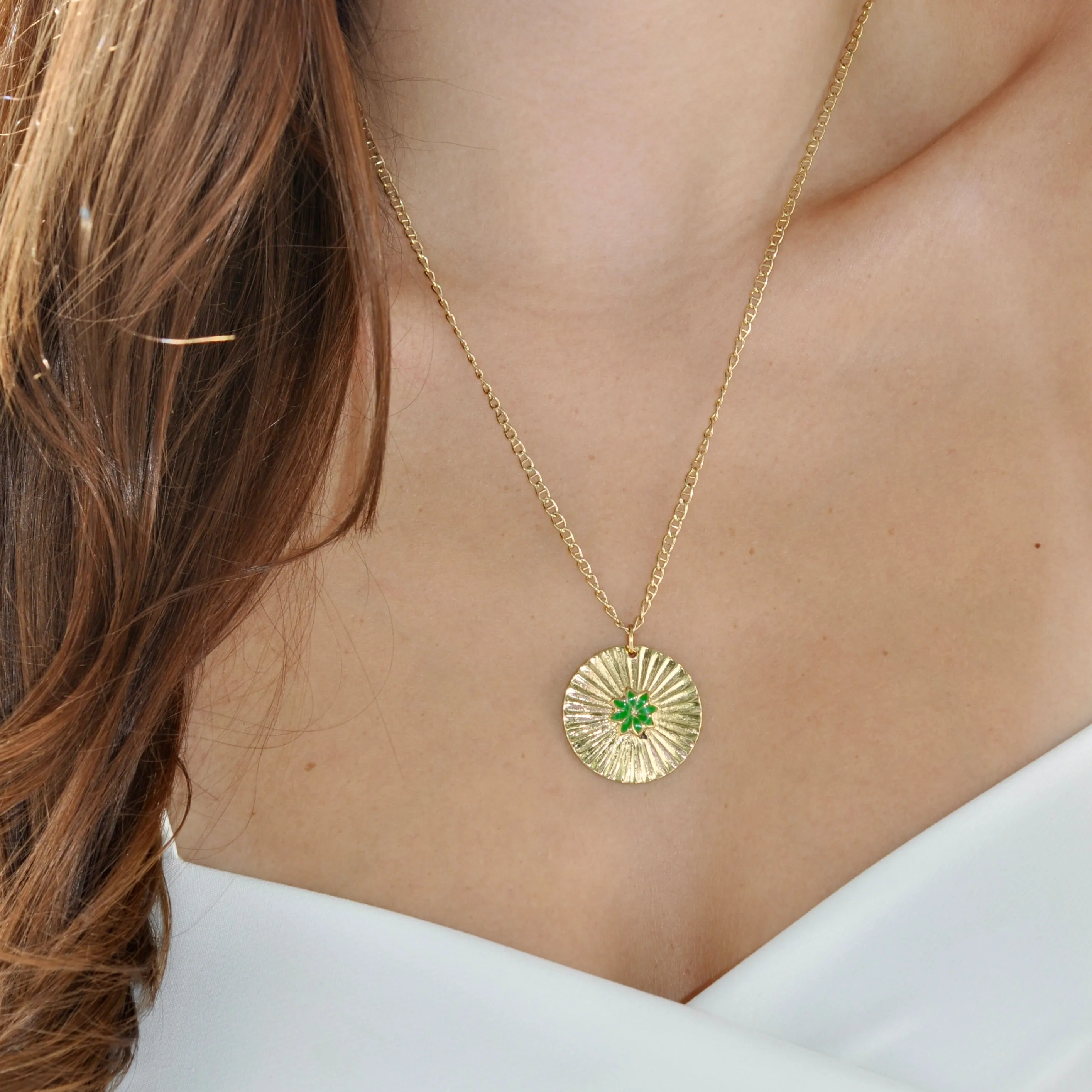 DAWSON BURST DISC NECKLACE