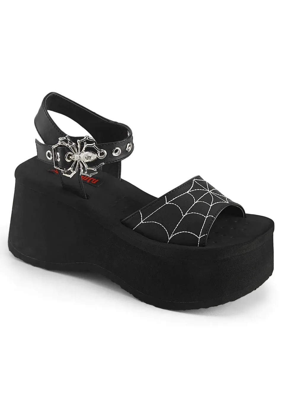 DemoniaCult - Funnel 10 Black - Girl Sandals