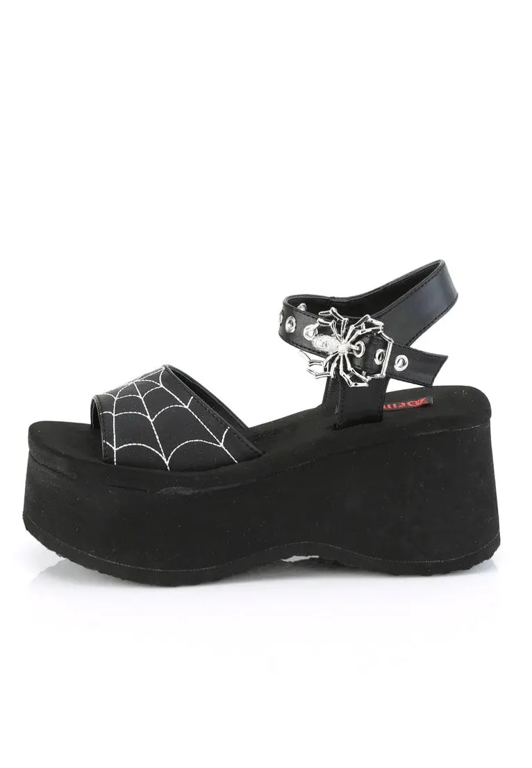 DemoniaCult - Funnel 10 Black - Girl Sandals