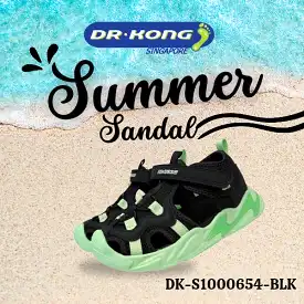 DR.KONG KIDS TOTAL CONTACT SANDALS DK-S1000654-BLK(RP : $119)