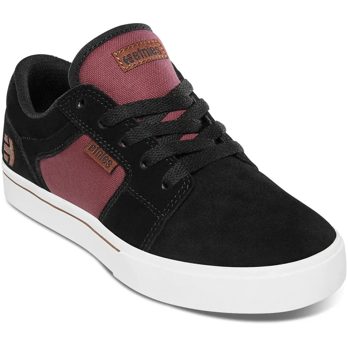 Etnies Barge LS Kids Skate Shoes - Black/Red