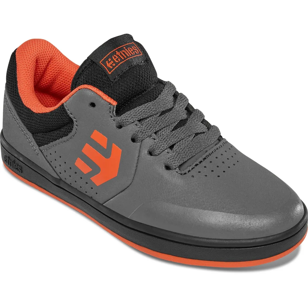 Etnies Marana Kids Skate Shoes - Grey/Black/Orange