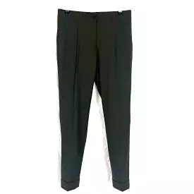 Etro Olive Stretch Wool Trousers XXS